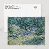 Olive Orchard van Gogh Briefkaart (Voorkant / Achterkant)
