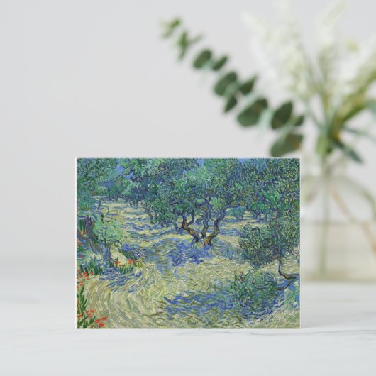 Olive Orchard, Vincent van Gogh Briefkaart (Staand voorkant)