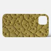 Olive Organic Texture iPhone Case Rugged Look (Achterkant (horizontaal))