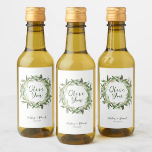 Olive Our Love - Label Set Wijn Etiket