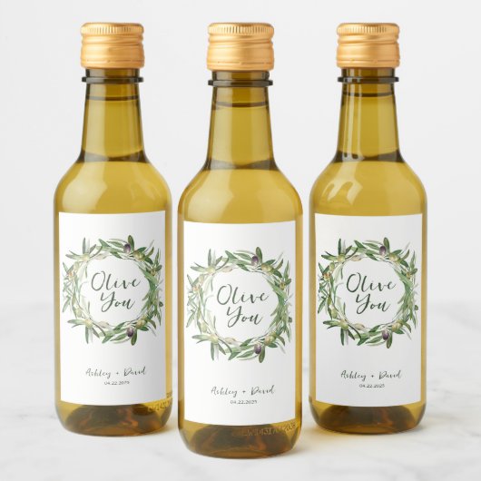 Olive Our Love - Label Set Wijn Etiket (Flessen)