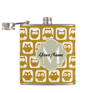 Olive Ownership Custom Monogram Heupfles