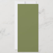 Olive Paint Swatch Nieuwe adres aankondiging (Achterkant)