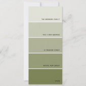 Olive Paint Swatch Nieuwe adres aankondiging (Voorkant)