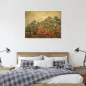 Olive Picking door Vincent van Gogh Canvas Afdruk (Insitu (Slaapkamer))