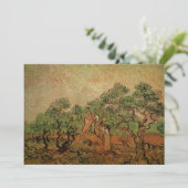 Olive Picking door Vincent van Gogh Kaart (Staand voorkant)