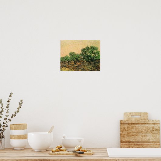 Olive Picking Van Gogh Fine Art Poster (Keuken)