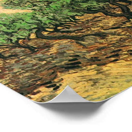 Olive Picking Van Gogh Fine Art Poster (Hoek)