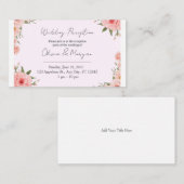 Olive-Pink Invitation Card Informatiekaartje (Voorkant / Achterkant)