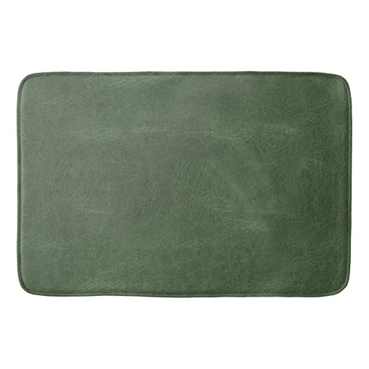 Olive Pistache Groene Kerst Textuur Badmat (Voorkant)