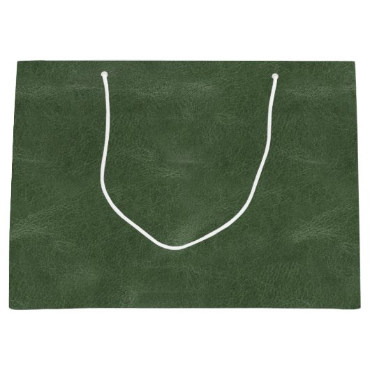 Olive Pistache Groene Kerst Textuur Groot Cadeauzakje (Voorkant)