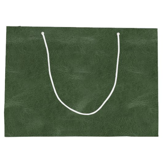 Olive Pistache Groene Kerst Textuur Groot Cadeauzakje (Achterkant)