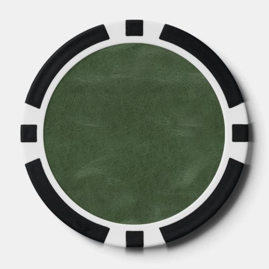 Olive Pistache Groene Kerst Textuur Poker Chips (Voorkant)