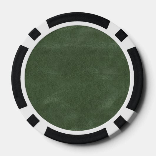 Olive Pistache Groene Kerst Textuur Poker Chips (Achterkant)