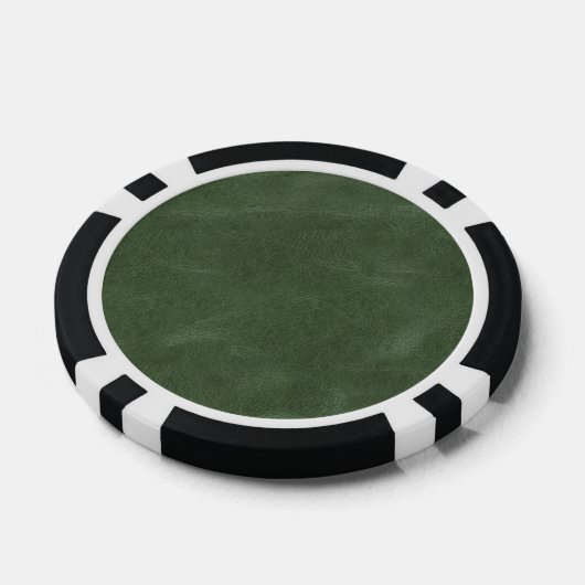 Olive Pistache Groene Kerst Textuur Poker Chips (Enkel)