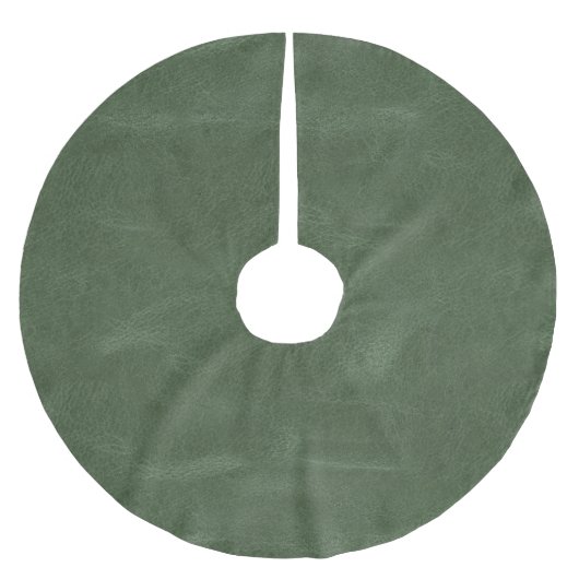 Olive Pistache Groene Textuur Kerstmis Kerstboom Rok (Voorkant)