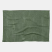 Olive Pistache Groene Textuur Kerstmis Theedoek (Horizontaal)