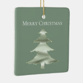 Olive Pistachio Mint Groene Kerstboom Keramisch Ornament (Rechts)