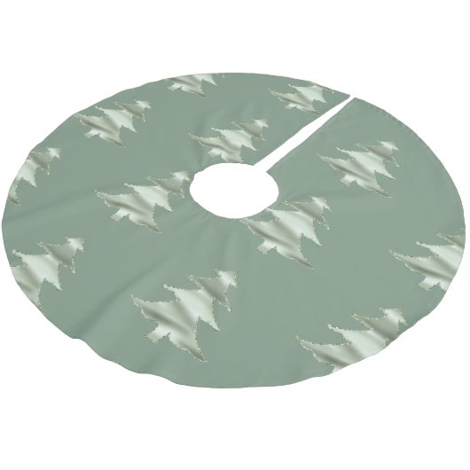 Olive Pistachio Mint Groene Kerstboom Kerstboom Rok (Gekanteld)