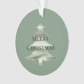 Olive Pistachio Mint Groene Kerstboom Ornament (voorkant)