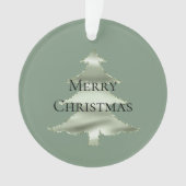 Olive Pistachio Mint Groene Kerstboom Ornament (voorkant)