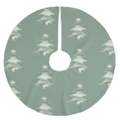 Olive Pistachio Mint Groene Kerstboom Rok (Voorkant)