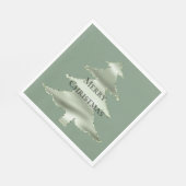 Olive Pistachio Mint Groene Kerstboom Servet (Hoek)