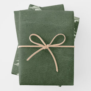 Olive Pistachio Mint Groene Kerstboom Textuur Inpakpapier Vel