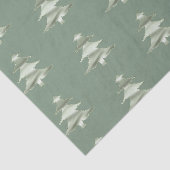 Olive Pistachio Mint Groene Kerstboom Tissuepapier (Detail)