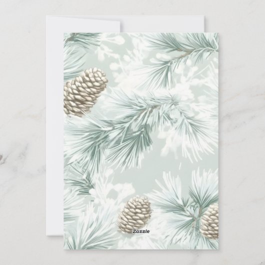 Olive Plaid Portrait Photo Christmas Holiday Card Feestdagenkaart (Achterkant)