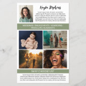 Olive Professionele Fotograaf Logo Grote Foto Flyer (Achterkant)