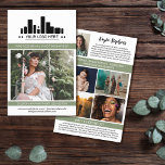 Olive Professionele Fotograaf Logo Grote Foto Flyer<br><div class="desc">Marketing flyer voor een professionele fotograaf gepersonaliseerd met een grote foto, logo, contactgegevens aan één kant en aangepaste tekst, meer foto's en profielfoto in een charmant schoon olijfgroen, zwart en wit ontwerp. Vrouwelijke en chique professionele fotografie flyer in een strak design met een artisjokgroene accentkleur en een charmant script gepersonaliseerd...</div>