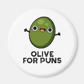 Olive Puns Grappige Olive Fruit Pun Magneet (Voorkant)