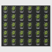 Olive-r Twist Funny Fruit Olive Pun Dark BG Cadeaupapier (Vlak)
