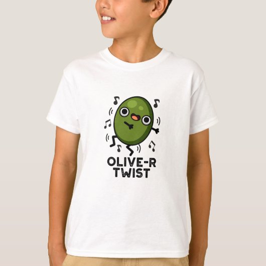 Olive-r Twist Funny Fruit Olive Pun T-shirt (Voorkant)