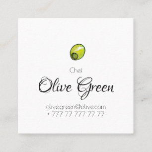 Olive-restaurant Vierkante Visitekaartje