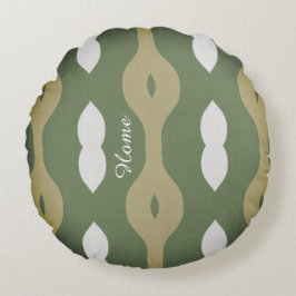 Olive Rhythm Nordic Atelier Rond Kussen