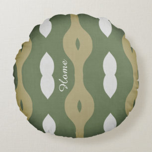 Olive Rhythm Nordic Atelier Rond Kussen