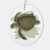 Olive Ridley Zee Turtle Ceramic Ornament (Links)