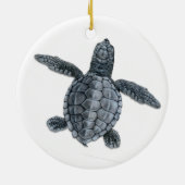 Olive Ridley Zee Turtle Hatchling Ornament (Achterkant)