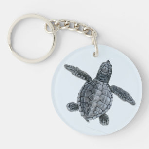 Olive Ridley Zee Turtle Hatchling Sleutelhanger