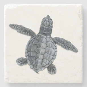 Olive Ridley Zee Turtle Stone Onderzetter