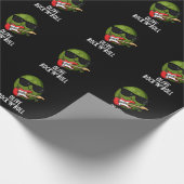 Olive Rock en Roll Funny Rocker Olive Pun Dark BG Cadeaupapier (Hoek)