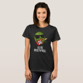 Olive Rock en Roll Funny Rocker Olive Pun Dark BG T-shirt (Voorkant volledig)