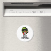 Olive Rock En Roll Grappige Rocker Olive Pun Magneet (Insitu (Vaatwasser))
