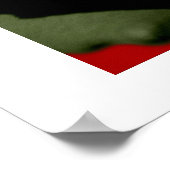 Olive Rose w/Red Anegelhair textured Background  Poster (Hoek)