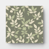 Olive Sage Botanical Leaves Pattern  Fotoplaat (Voorkant)
