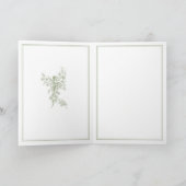 Olive Sage Toile de Jouy Paris Wedding Invitation (Binnen)