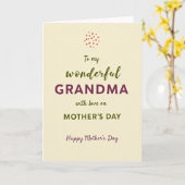 Olive Script Moederdag kaart (Gele Bloem)