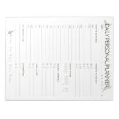 Olive Simple Daily Planner Notitieblok (Voorkant)